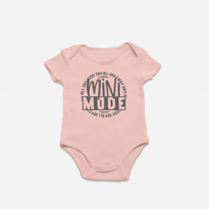 Pink Mini Mode Baby Onesie